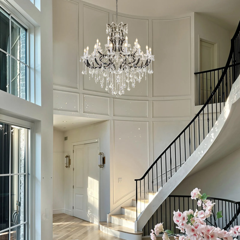 24-Light 49" Classic Crystal Chandelier