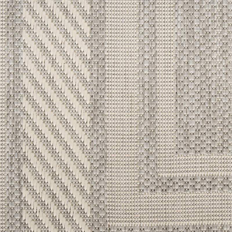 Horizon Indoor/Outdoor Modern Rug, Runner 2'2" x 8', Gray