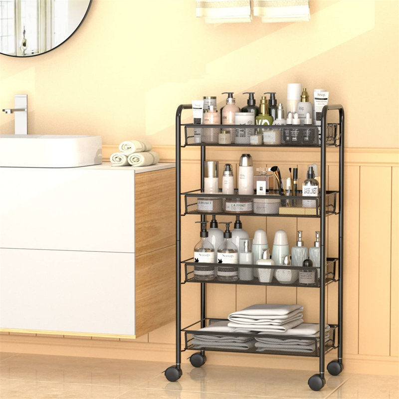 Elish Kitchen Cart, Black