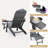 Shonda Adjustable Backrest Folding Adirondack Chair-324201395