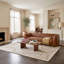 Sofa Nevada moderne en cuir pleine fleur avec pieds en bois massif