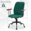 Chaise de travail en velours Limburg-544024759
