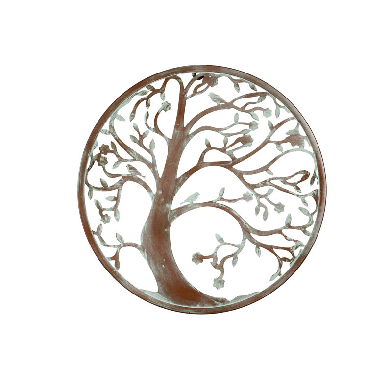 Décoration murale d'extérieur arbre de fer