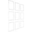 Panneaux de lambris H 108 po x l 94 1/2 po x P 1/2 po