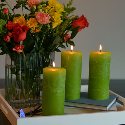 3 Piece Pillar Candle Set