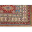 Tapis bleu à motif géométrique oriental Kazak 5 x 7