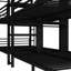 Full Function Quadruple Metal Bunk Bed With Built - In Storage And Safety Features, Ideal For Multi - Occupancy Spaces-2033445299