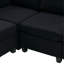 Canapé modulaire modulaire: canapé modulaire convertible à 6 places avec méridienne, canapé modulaire surdimensionné en U avec repose-pieds avec rangement-134072781