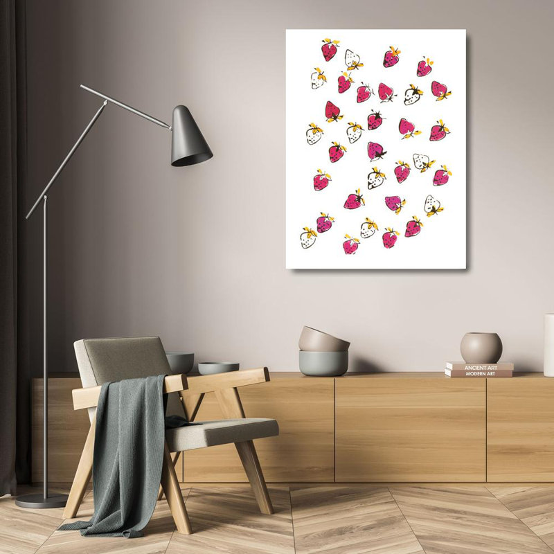 Fraises (estampées), c. 1959, H 24 po x l 18 po