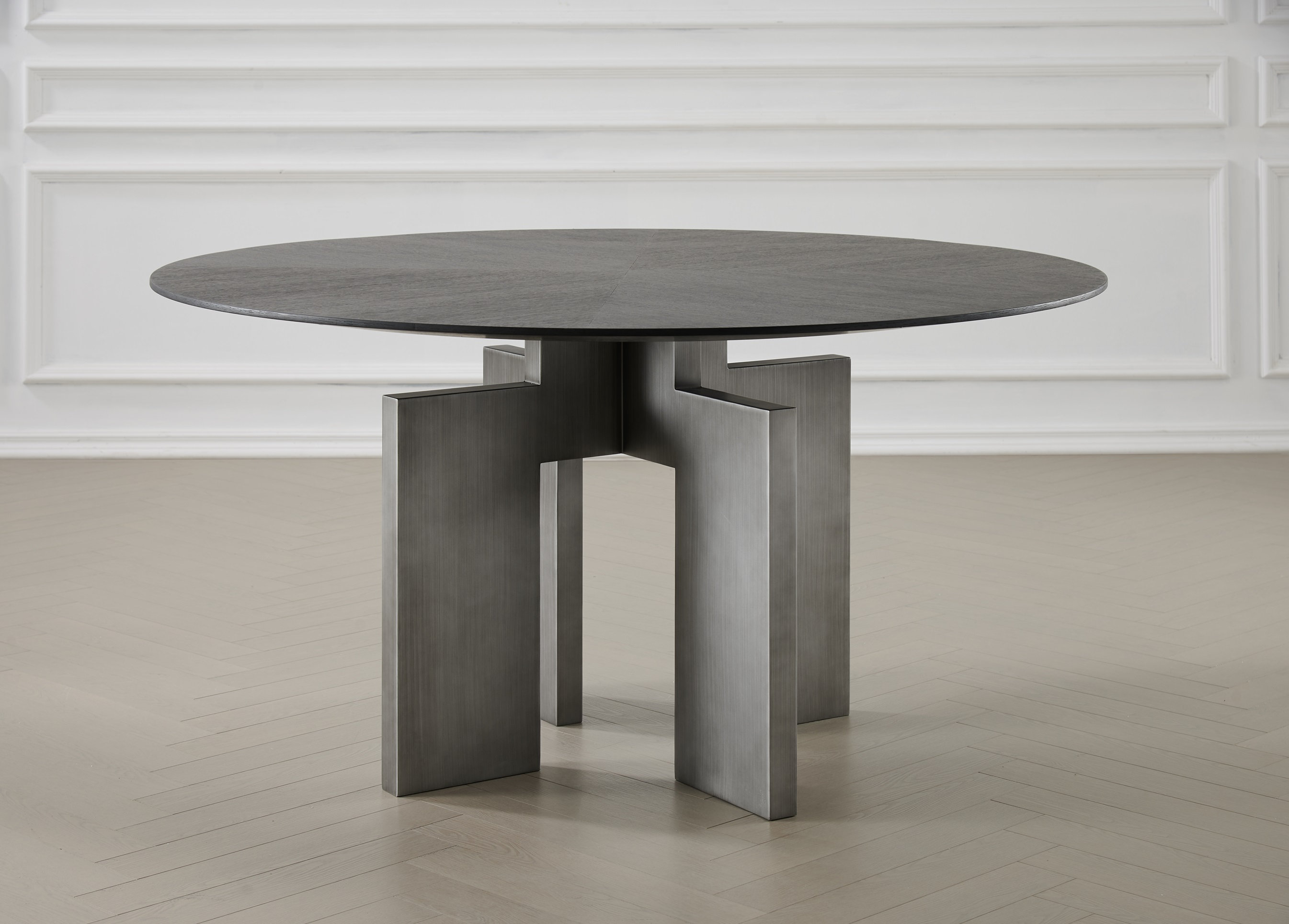 Brayden Studio® Ibrauheem 59'' Round Dining Table with Sculptural ...