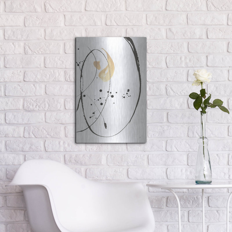 Art mural en métal Wrear Studio ™ «Teardrop 2» par Chris Paschke, H 24 po x l 16 po