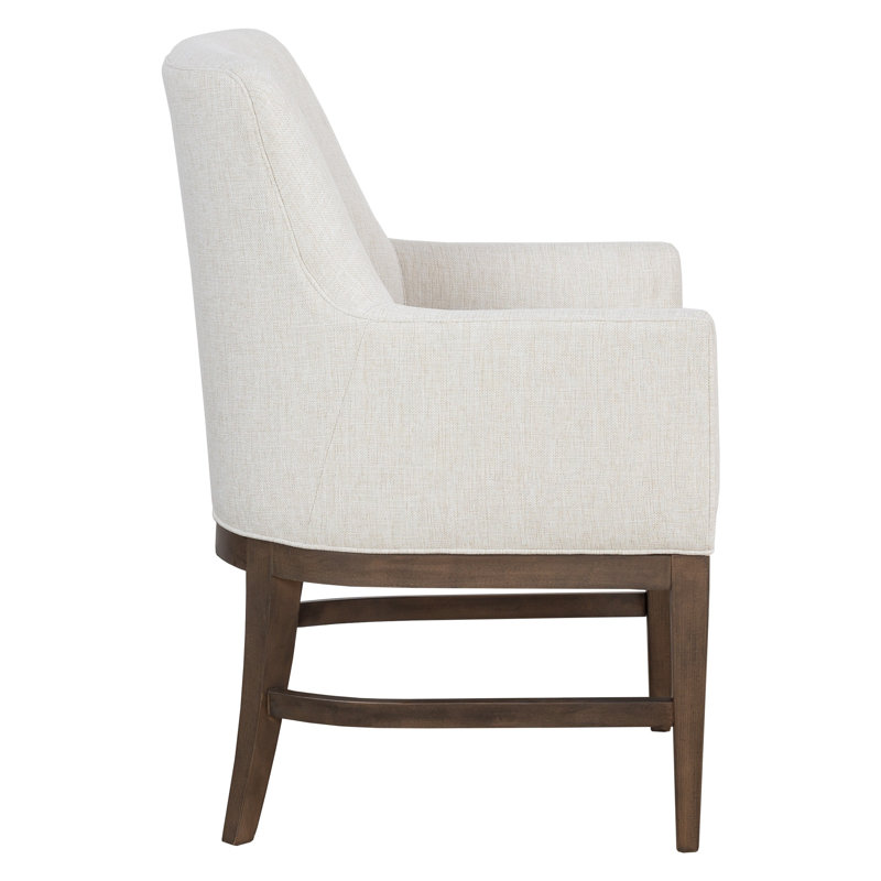 Libby Langdon Cambridge Arm Chair, Walnut, Alabaster (3157 73)