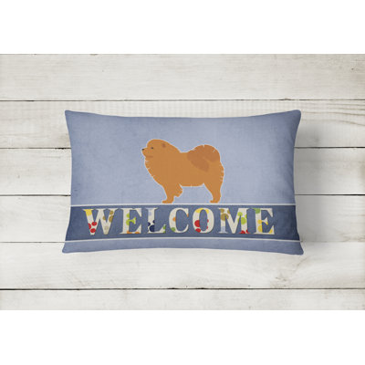  Chow Chow Welcome Lumbar Pillow