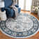 Tapis bleu Delmer