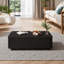 Table basse avec 2 tiroirs, conception à texture ondulée, table basse de rangement pour le salon-1828690593