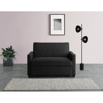 Gwendolynne 2 Seater Chenille Sofa Bed