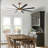 Modern 65'' Double-Sided Blade Windmill Large Ceiling Fan with Dimmable 3CCT LED Lights and Remote Control, 6-Speed Reversible DC Motor, Timer, 4"/10" Downrods, for Indoor/Covered Outdoor-724979339