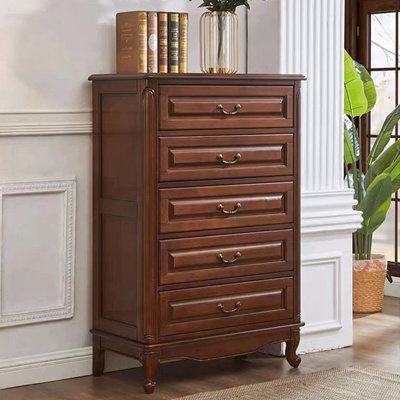 Buffet en bois manufacturé et brun noisette