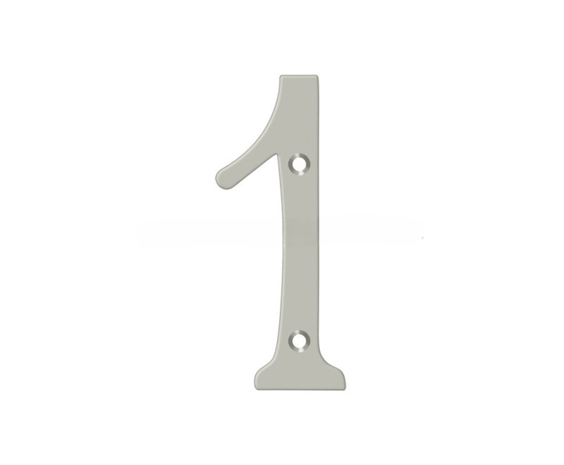 Chiffres de 4 po Deltana, Nickel brossé, 1