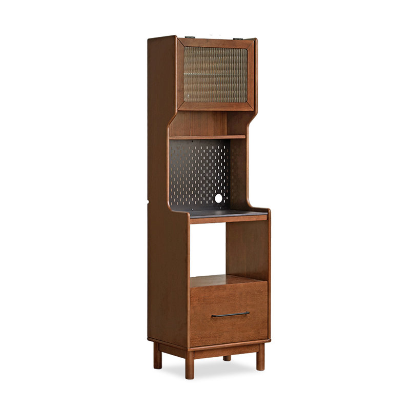 Retro Solid Wood Multi-Functional Large Capacity Pantry Cabinet