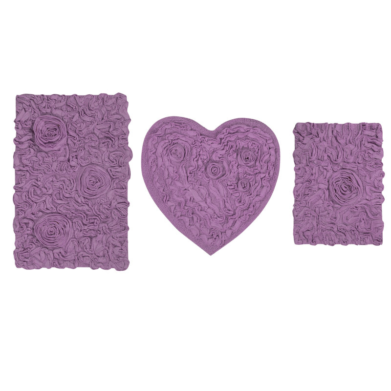 Tapis pour salle de bain Hamish, Mauve
