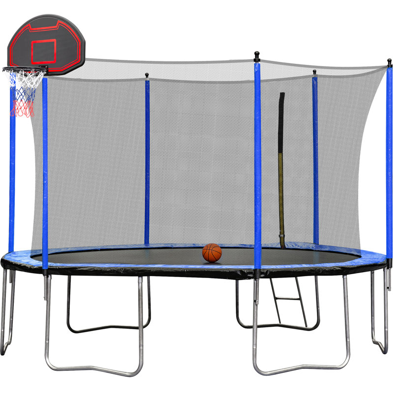 Trampoline de jardin rond 12 'avec enceinte sécuritaire