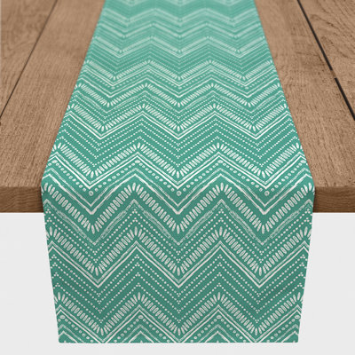 Clarra Rectangle Chevron Polyester Table Runner