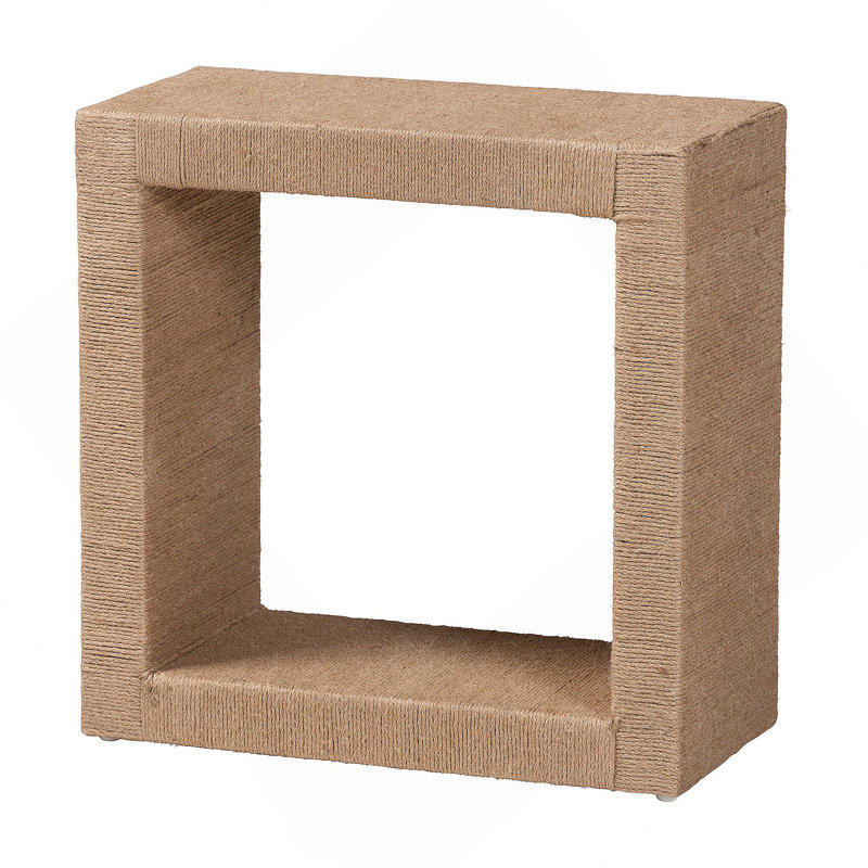Rectangular End Table With One Open Shelf