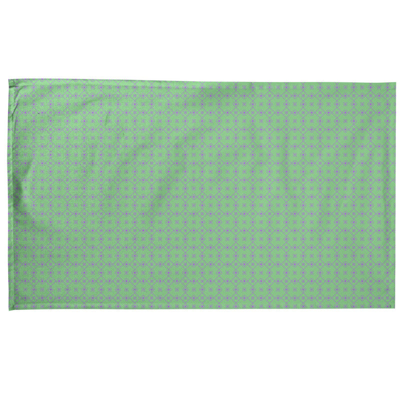 Serviette à thé à motif napperon Mcguigan, Vert foncé, Polyester sergé