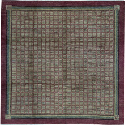 Gabeh Wool Plaid Area Rug