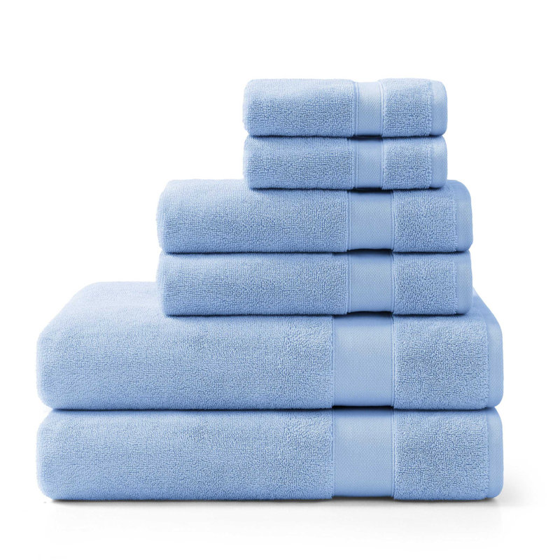 Ensemble de serviettes 6 pièces en coton Tommy Bahama, Bleu