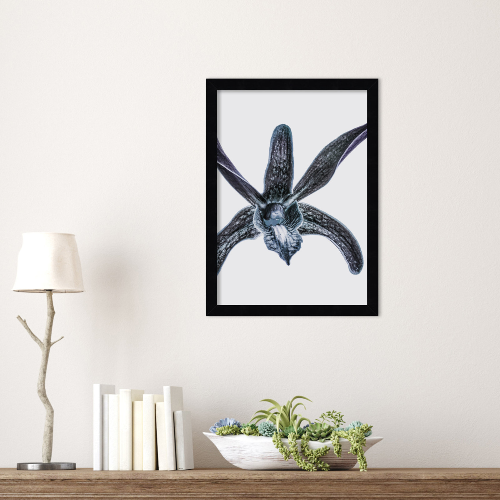 Parkerfield "Orchid" Print by Shot by Clint, Black, 17" H x 13" W