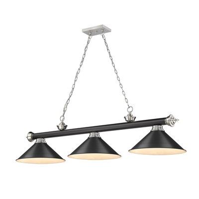 Luminaire suspendu linéaire 3 lumières Annaleisa