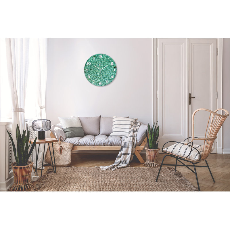 Jovanie Glass Wall Clock