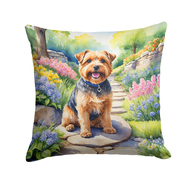 Coussin décoratif intérieur / extérieur Spring Path, H 18 po x l 18 po