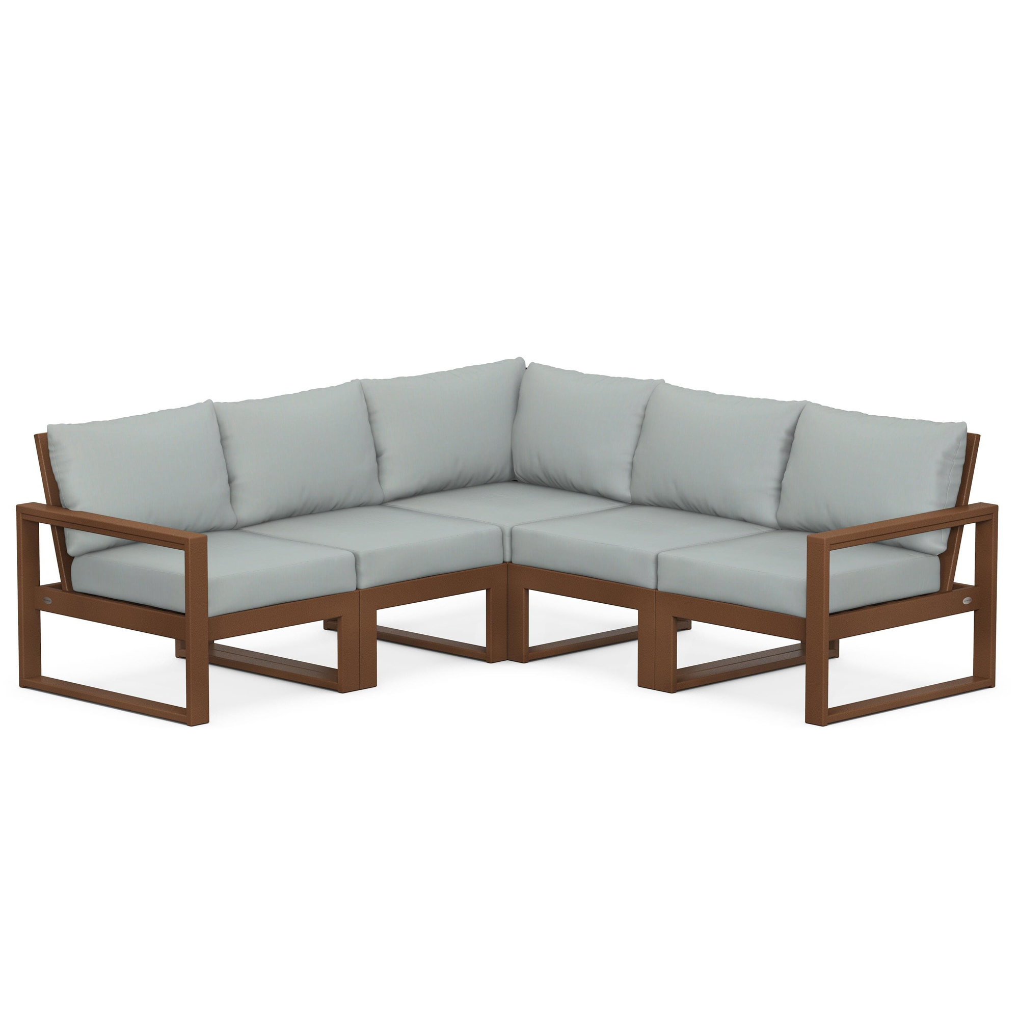 EDGE 5 - Person Seating Group with Cushions, Green, Navy