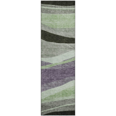 Premium Machine Washable Wayne AMF1098 Swirls Rug