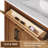 42'' Single Bathroom Vanity with Drawer, Shelf, Outlet, and Engineered Marble Top-70208318-70208319