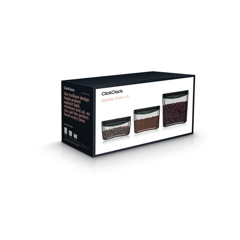 ClickClack Display 3pc Canister Set
