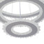 3 - Light Natural LED Dome Pendant