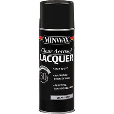 Minwax 15210 12Oz Satin Clear Brushing Lacquer Aerosol-1PK