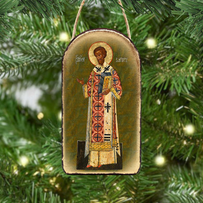 5'' Handmade Wood Shatterproof Photo Ornament