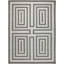 Studio hand-tufted New Zealand Wool Ivory/Black Area Rug-1376970789