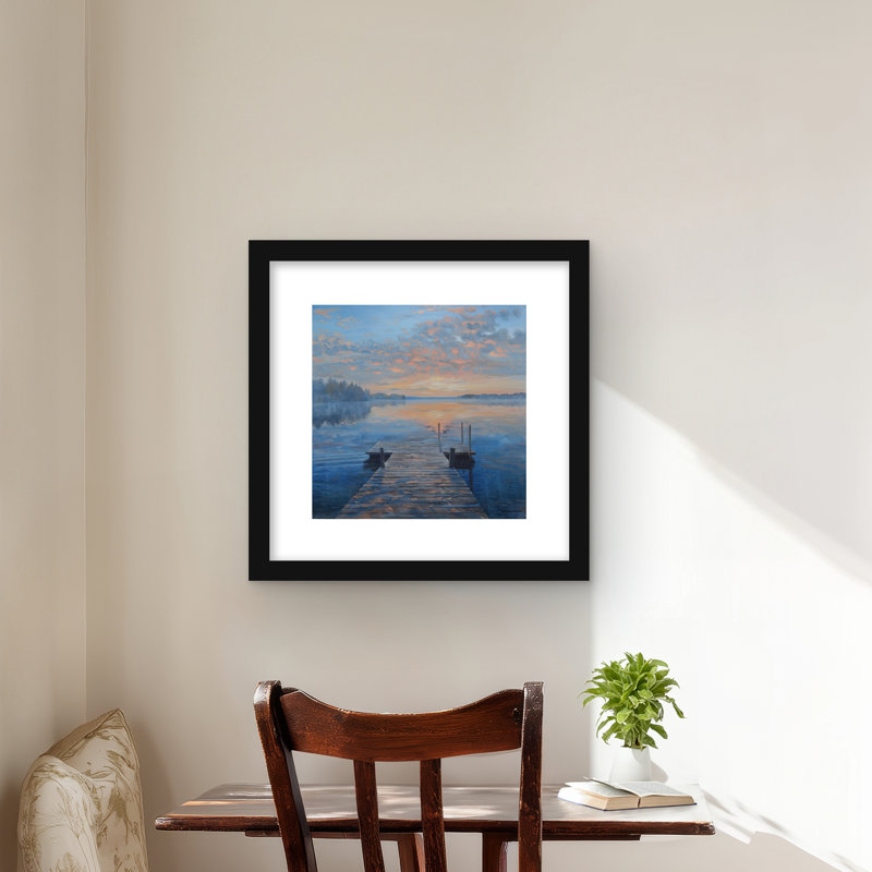Calm Dock - beige avec imprimé mat pour la décoration intérieure