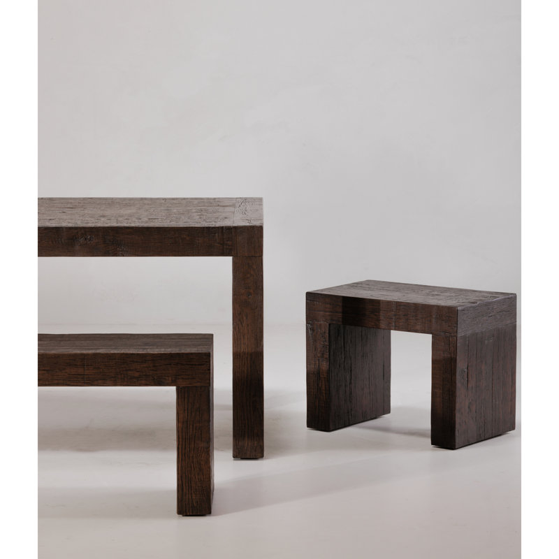Adams Dining Stool Rustic Brown, Brown
