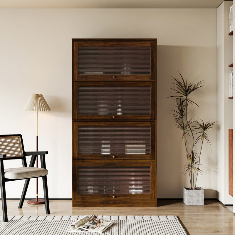 Bibliothèque avec rangement intérieur et extérieur élégant pour vos collections