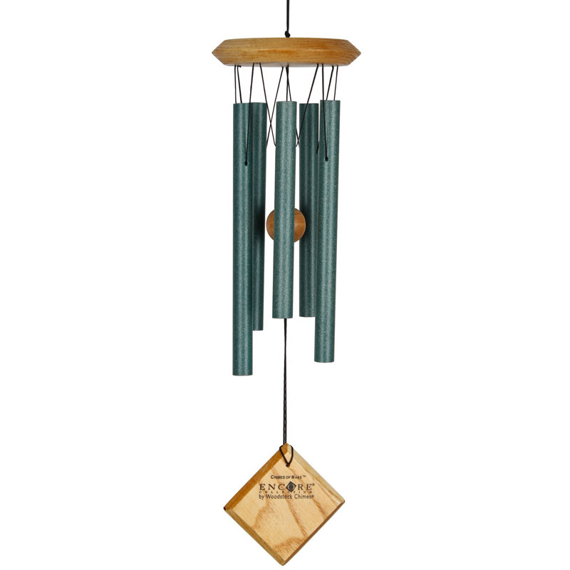Metal Astrology & Stars Wind Chime, Verdigris