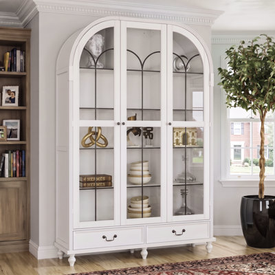 Armoire vitrée 77,2 po H 2 pièces