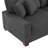 2 - Piece Upholstered Gray Corduroy Modular Sectional Sofa with Pillow Back and Solid Wood Legs-185611608