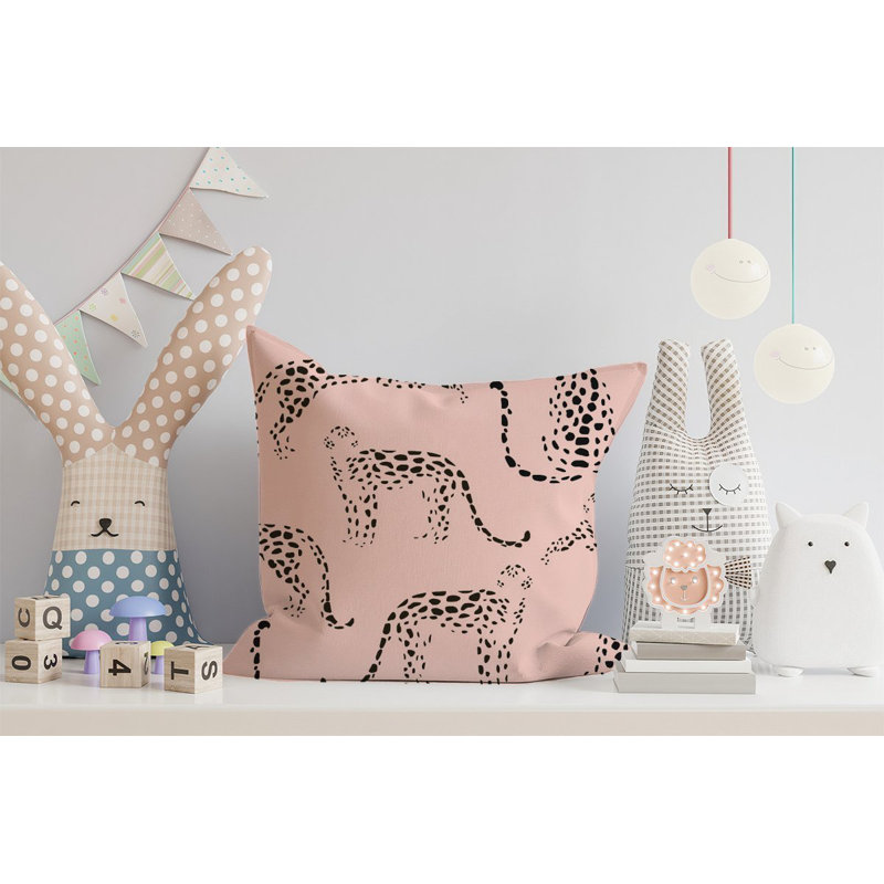 Sturgis Leopard Animal Print Square Throw Cushion